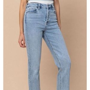 HIDDEN Zoey Mom Jean Light Wash Size 30